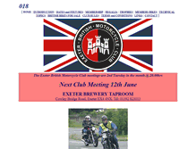 Tablet Screenshot of exeterbritishmotorcycleclub.co.uk